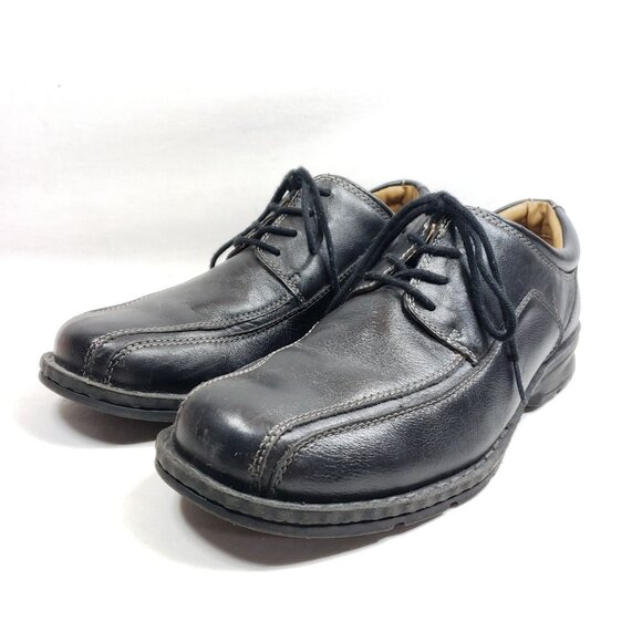 Dockers Men's Size 9.5 Black Leather Oxford - Picture 2 of 9
